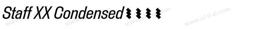 Staff XX Condensed字体转换